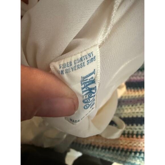 Vintage 50s Laros two piece sleepwear set peignor and nightgown lace off white - Picture 14 of 16